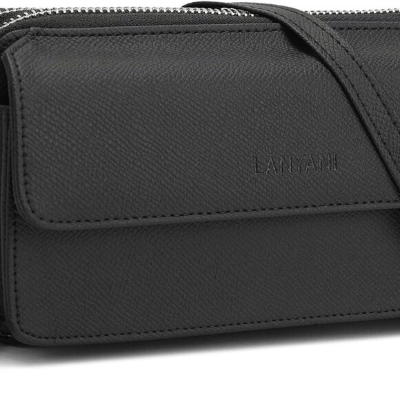 RFID Crossbody Wallet Wristlet Purse with Phone Pocket For Women Vegan Leather - Picture 1 of 6